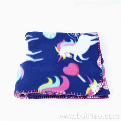 Wholesale Customized Soft Blanket polar fleece blanket dark color